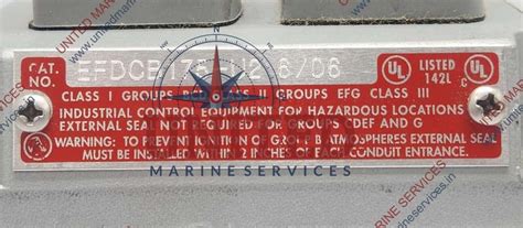 APPLETON EFDCB175-U2 PUSH BUTTON CONTROL STATION | United Marine Services