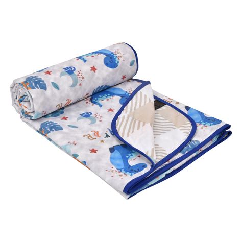 haus & kinder Cotton Blend Digital Printed Reversible Dohar Single Bed ...