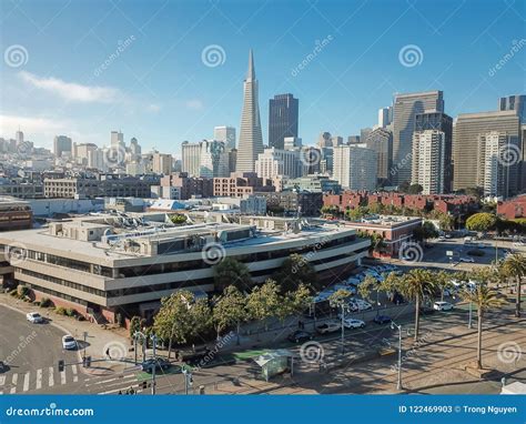 Aerial View San Francisco Financial District and Jackson Square Stock ...