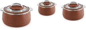 cello Royale Casserole Pack of 3 Thermoware Casserole Set Price in ...