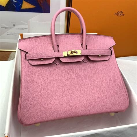 Hermes Birkin 25 Nata Swift Gold Hardware Pink – Dunkhype Store