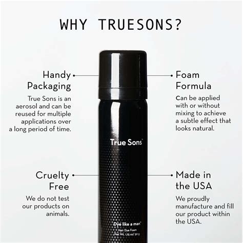 Buy True Sons Hair Dye for Men With Instant Dye Booster Applicator for ...