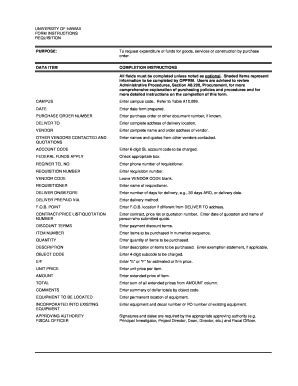 Fillable Online hawaii UNIVERSITY OF HAWAII FORM INSTRUCTIONS ...