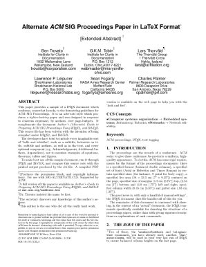 Image result for ACM Format Sample Paper PDF