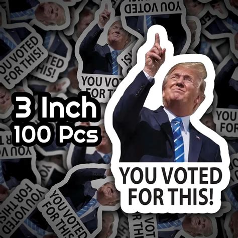 100 pc I did that trump sticker pack Anti Trump Stickers Trump I did ...
