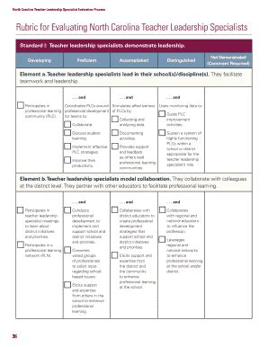 Nc Teacher Evaluation Rubric - Fill and Sign Printable Template Online