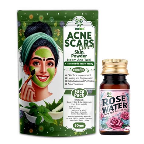 VANVATI Acne Scar's Cure Skin Powder Neem And Tulsi Powder For Face ...