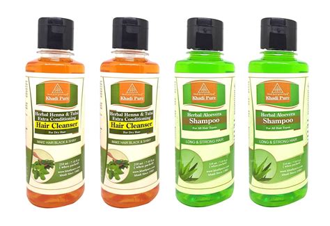 Buy Khadi Pure Aloe Vera & Henna Tulsi Extra Conditioning Shampoo/Hair ...