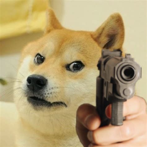 Doge Pointing Gun Meme Template Blank Template - Imgflip