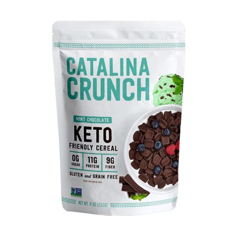 Catalina Crunch Keto Friendly Mint Chocolate Chip Cereal, 9oz | Zero ...