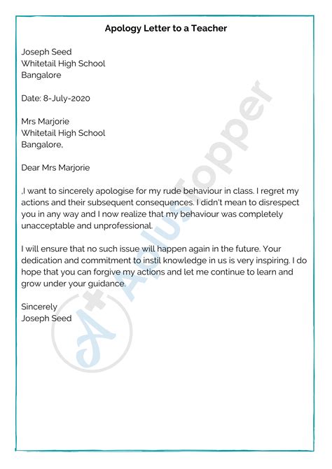Apology Letter | Format, Samples, and How To Write an Apology Letter ...