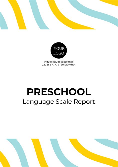 Free Preschool Language Scale Report Template to Edit Online