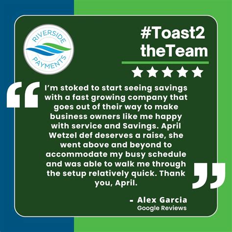 Riverside Payments on LinkedIn: #toast2theteam #teampride #goals # ...