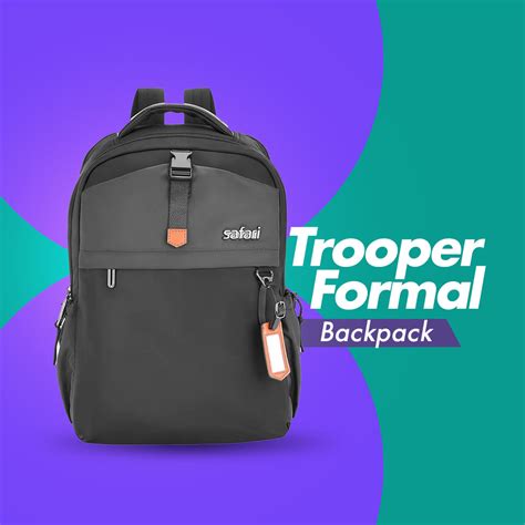 Buy Safari Trooper 20L Formal Backpack Black Online