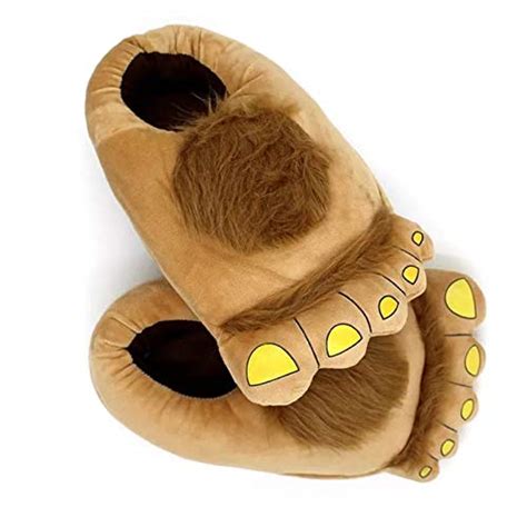 Buy NAUGHTYY MUSKETEERS Men's Premium Furry Monster Hobbit Feet Sliders ...
