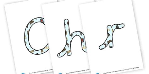 Christian Values Lettering - display lettering - Twinkl