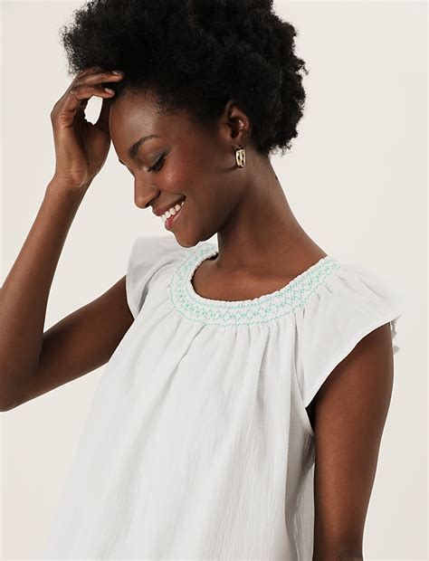 Buy Pure Cotton Regular Fit Vest Top at Marks & Spencer