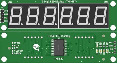 OQTEQ 0.56in 6 Digit 7 Segment Display Module LED Display Digital Tube ...