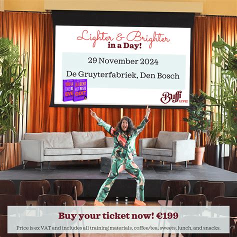 Buffi Live: Lighter & Brighter in a Day - Buffi Duberman