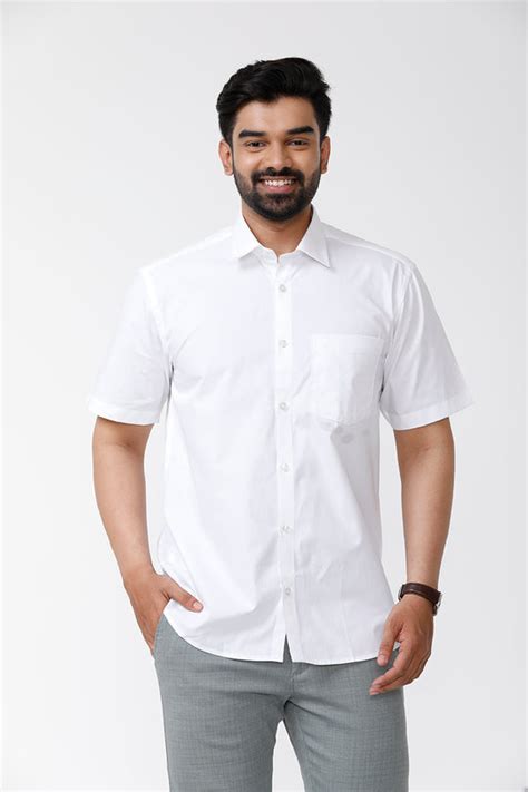 White Shirts | Buy Premium White Shirts For Men | Uathayam
