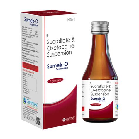 SUMEK-O 200ml Suspension Gelmek Healthcare Pvt. Ltd