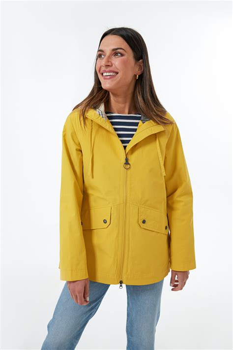 Yellow barbour rain jacket online
