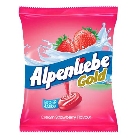 Alpenliebe Gold, Cream Strawberry Candy Pouch, 100 Pc, 380 g : Amazon ...