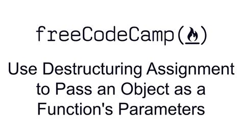 Use Destructuring Assignment to Pass an Object as a Functions Parameters 的图像结果