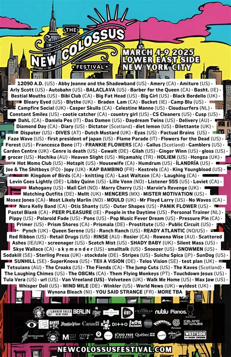 PRECIOS: El festival New Colossus revela su lineup