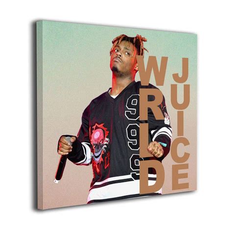 Juice Wrld Modern Framed Wall Art Giclee Wall Decor On Canvas Stretched ...