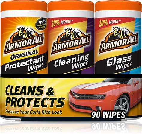 Armor All Car Wipes Multi-Pack by Armor All, Cleans Vehicle Interior ...