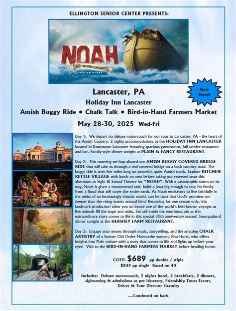 TRIP: "Noah" at Sight & Sound Theatre, Lancaster, PA - WAITLIST, 40 ...