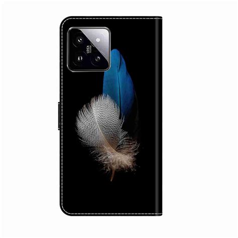 For Xiaomi 14 Pro Crystal 3D Shockproof Protective Leather Phone Case (Two Branches) – Alexnld.com