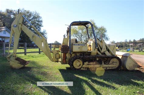 John Deere 450ba Diesel Crawler Track Loader With Back Hoe Excavator ...