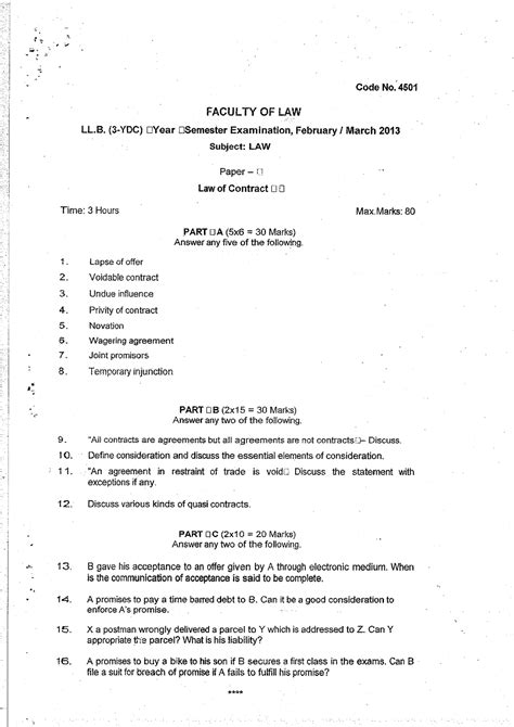 PRR 1 Contract Act - LLB LAW (Honors - Studocu