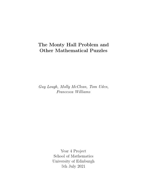 Image result for Monty Hall Problem Explained PDF