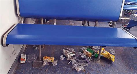 Missing civic sense Passengers turn train bogies into dustbins on ...