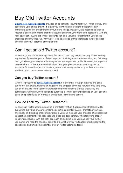 Buy Old Twitter Accounts - Buy Old Twitter Accounts Buying old Twitter ...