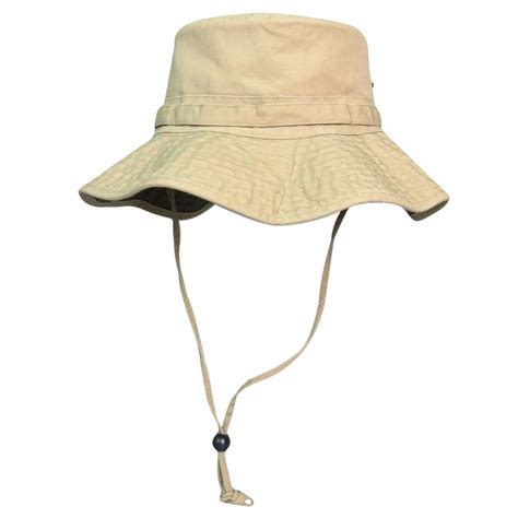 Phaiy 100% Cotton Booney Fishing Bucket Men Safari Summer String Hat ...