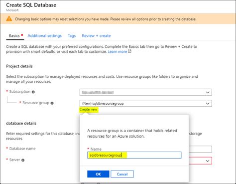 How Create Database in Azure Portal 的图像结果