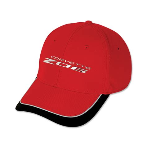 C8 Z06 Corvette Liquid Metal Red Hat | Corvette Depot