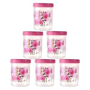 Kuber Industries (Set of 6) Storage Containers | 500 ML Plastic Kitchen ...