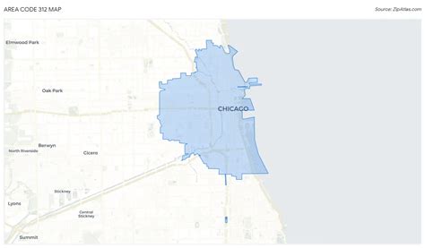 Image result for 312 Area Code Zip Code