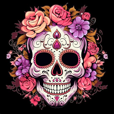Dia De Los Muertos Sugar Skull Day of the Dead Trendy Design - Etsy