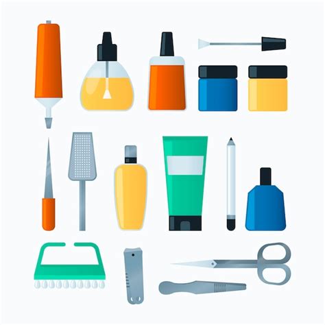 Manicure tools collection | Free Vector
