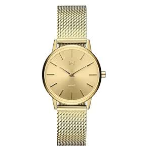 MVMT Women's Analog Gold Dial Gold Band Stainless Steel Watch : Amazon ...