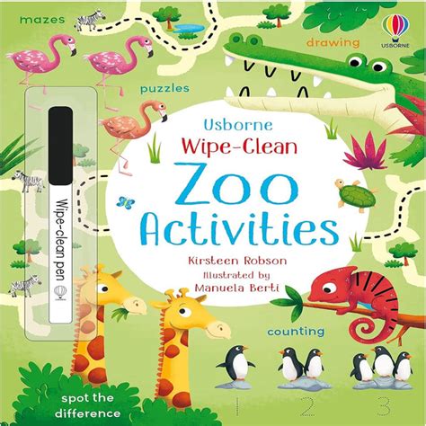 Wipe Clean Zoo Activities — Toycra