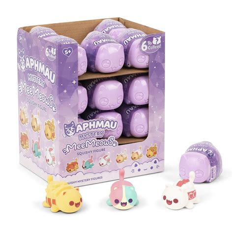 Buy Aphmau MeeMeow Mystery Squishy Figure- Series 1 Party Pack - 24 ...