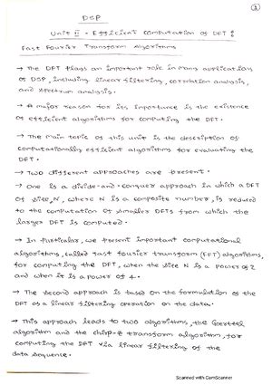 DSP Unit 5 Notes - Unit 5: FIR filter design - Dsp Ont FIL Ferten ...
