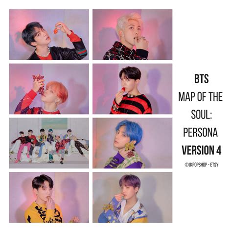 BTS Map of the Soul Persona Version 2 Concept Photo Unofficial Photocard Prints Artist Trading ...